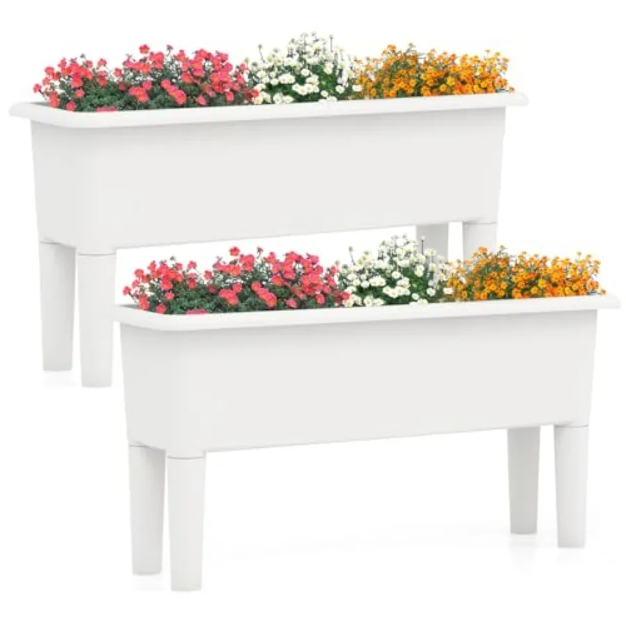 Self Watering Planter - Conjunto de 2 canteiros elevados para
