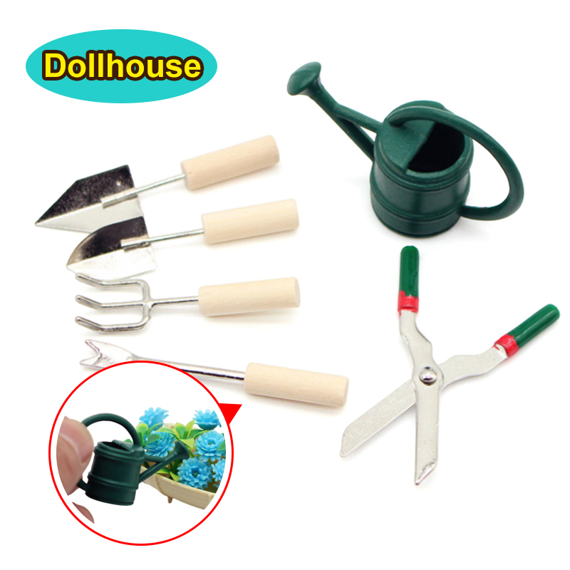 Watering Can - 1/12 casa de bonecas simulação rega