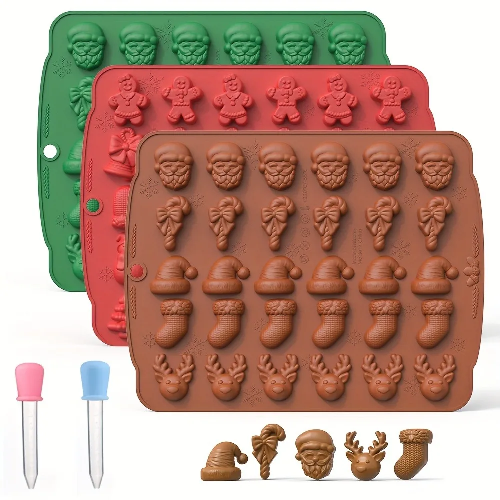 Garden Gloves - Natal silicone molde de chocolate homem