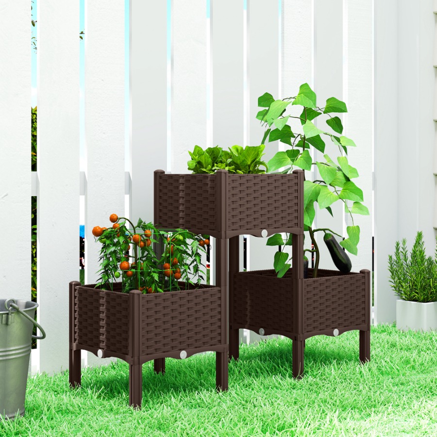 Canteiro elevado de plástico c - Self Watering Planter avaliação e preço