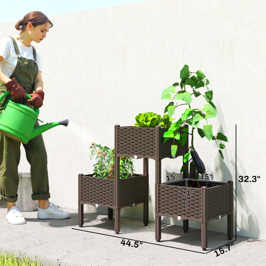 Canteiro elevado de plástico c - Self Watering Planter avaliação e preço