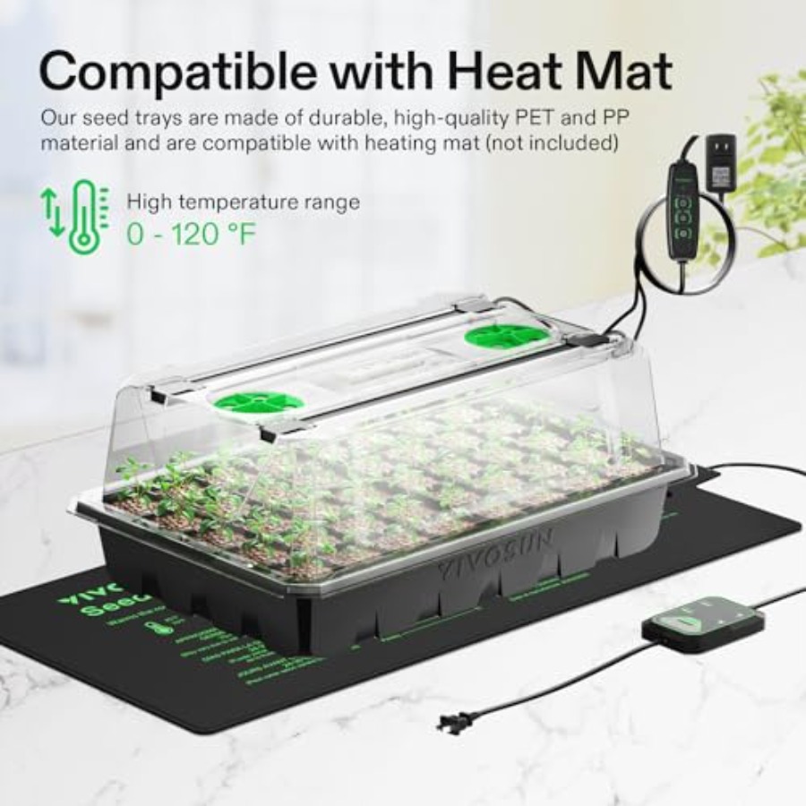 Conjunto de 6 Bandejas para Se - Seed Starter Tray avaliação e preço