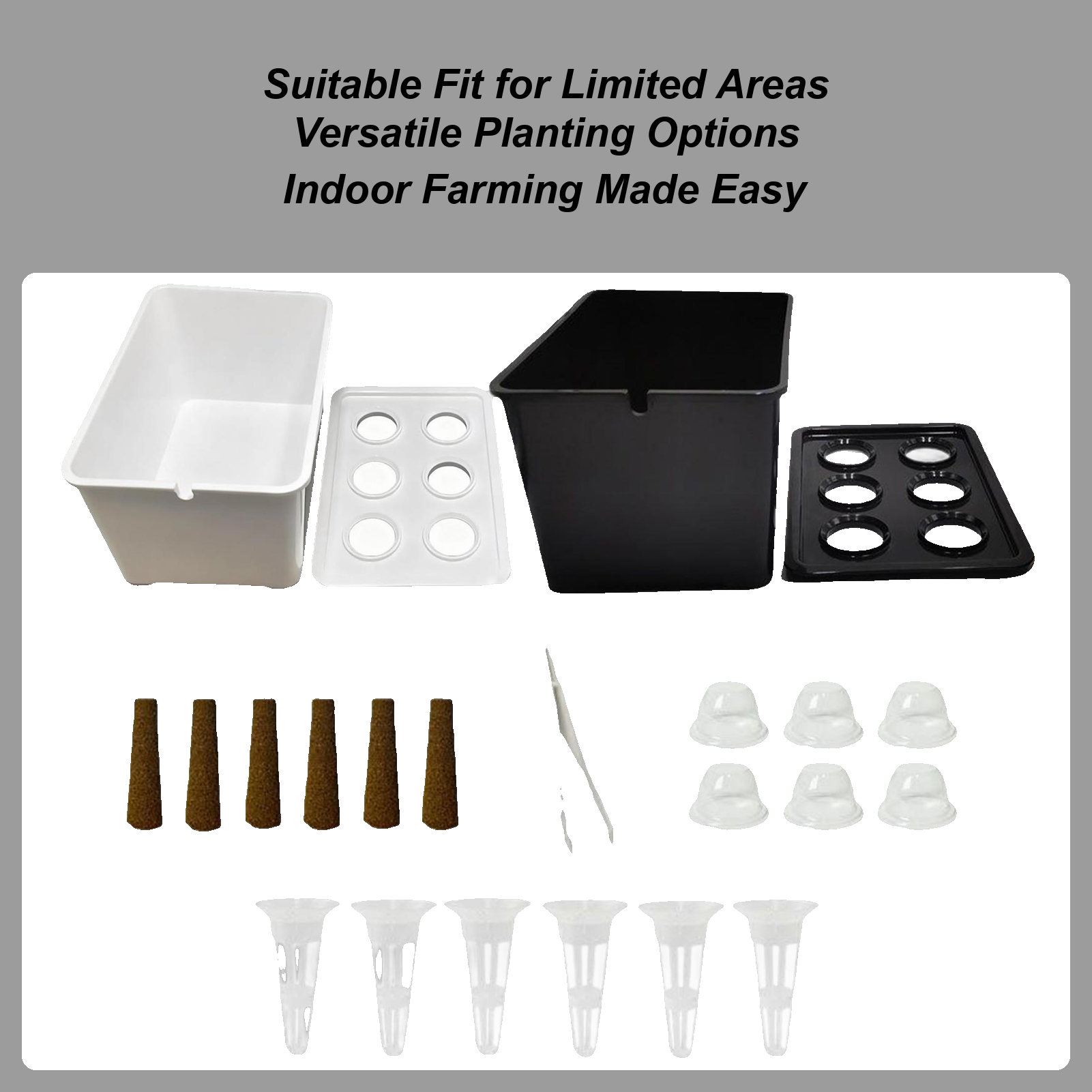 Kit de plantio hidropônico par - Hydroponic Kit avaliação e preço