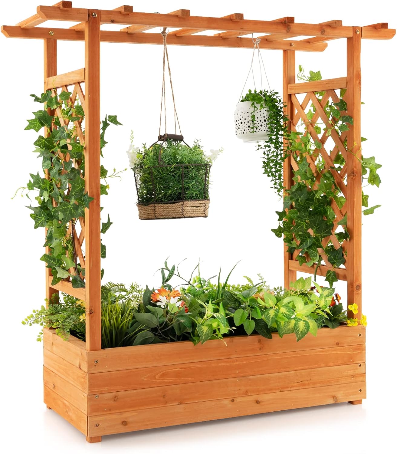 Canteiro Elevado de Madeira co - Raised Garden Bed avaliação e preço