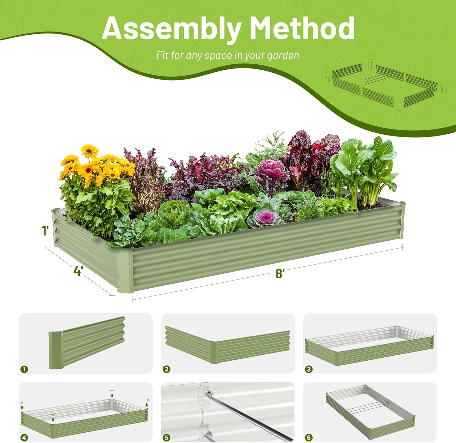 Canteiro Elevado de Metal para - Raised Garden Bed avaliação e preço