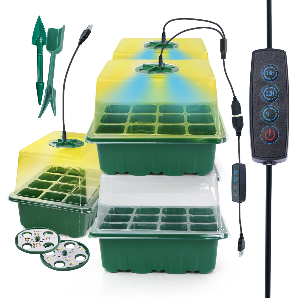 Vasos de berçário led com luz  - Seed Starter Tray avaliação e preço